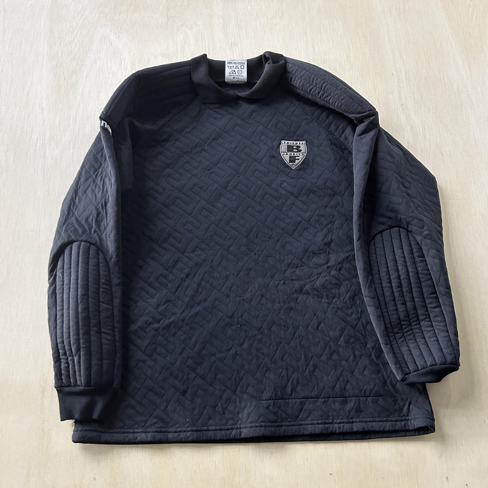 Sondico Premier Goalkeeper Shirt Mens Large Black Padded Long Sleeve Soccer Top